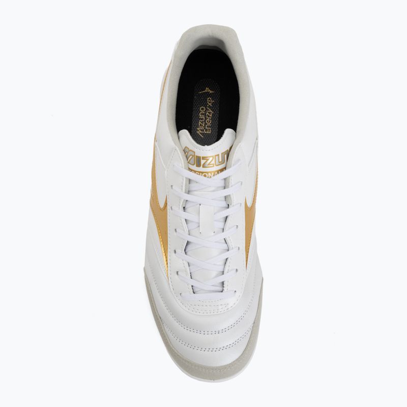 Kopačky Mizuno Morelia Sala Elite IN White/Football Gold/Galaxy Silver 5