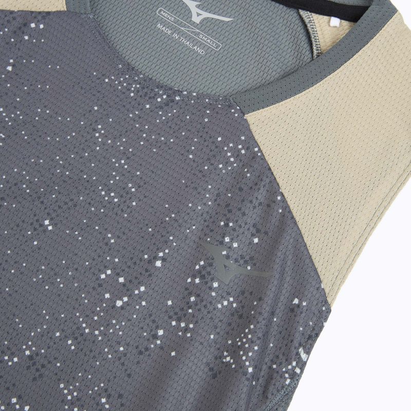 Pánské běžecké tílko Mizuno Active DryAeroFlow Graphic Tank Top lava smoke 3
