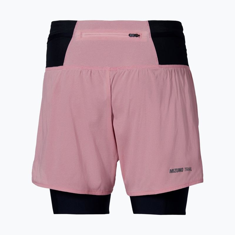 Dámské běžecké šortky Mizuno Trail Multipocket 2in1 rose elegance 2