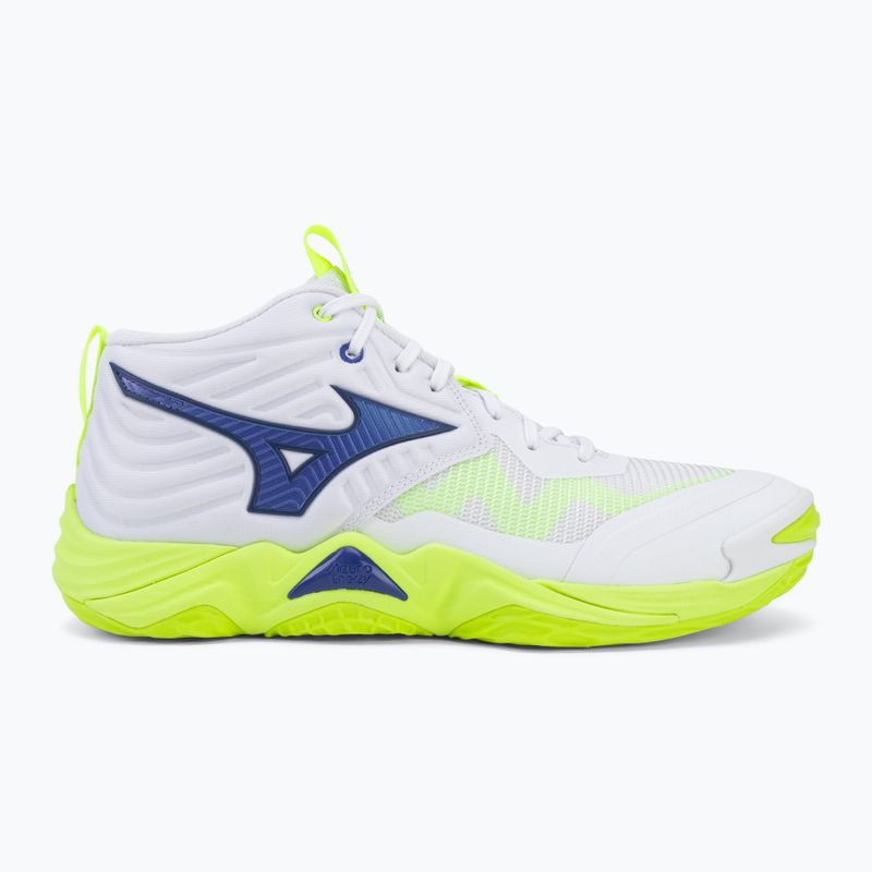 Volejbalové boty Mizuno Wave Momentum Elite Mid white/lightning yellow/dazzling blue 2