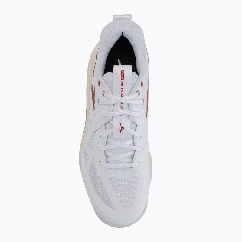 Dámské volejbalové boty Mizuno Wave Momentum Pro white/rose elegance/lava falls 5