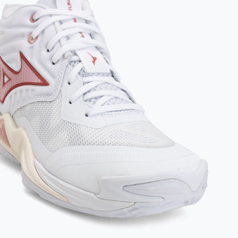 Dámské volejbalové boty  Mizuno Wave Momentum Elite Mid white/rose elegance/lava falls 7