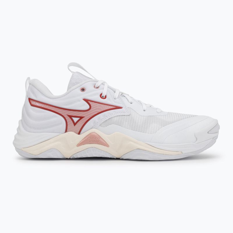 Dámské volejbalové boty Mizuno Wave Momentum Elite white/rose elegance/lava falls 2