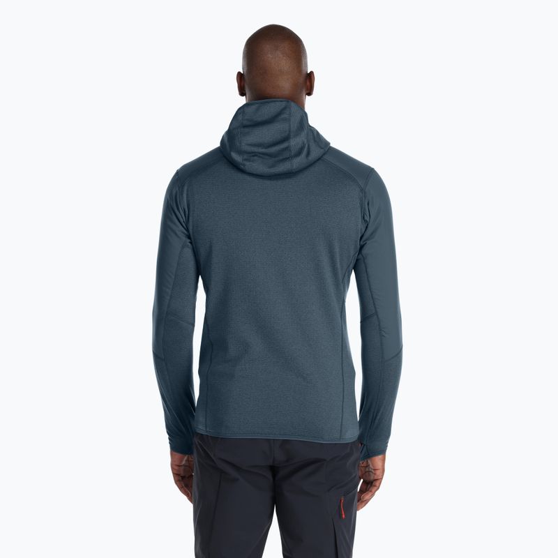 Pánská trekingová mikina Rab Ascendor Summit Hoody orion blue 3