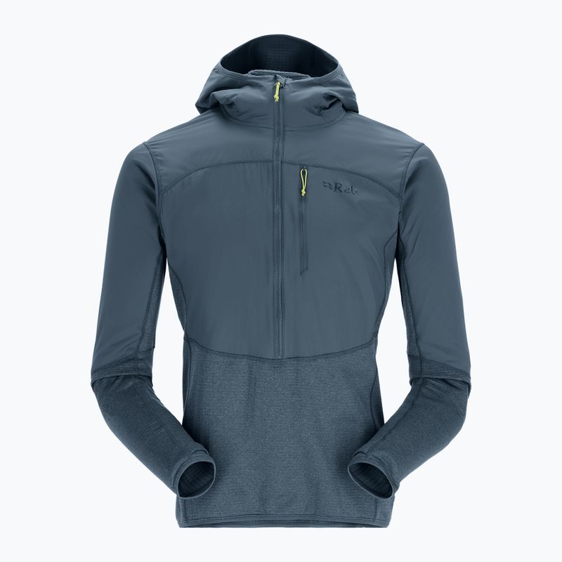 Pánská trekingová mikina Rab Ascendor Summit Hoody orion blue 8