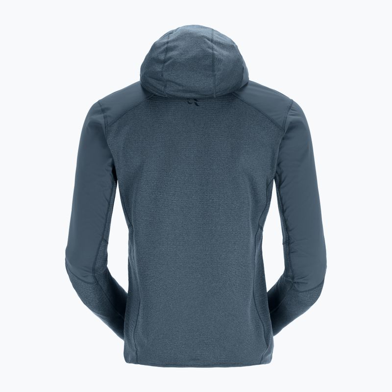 Pánská trekingová mikina Rab Ascendor Summit Hoody orion blue 9
