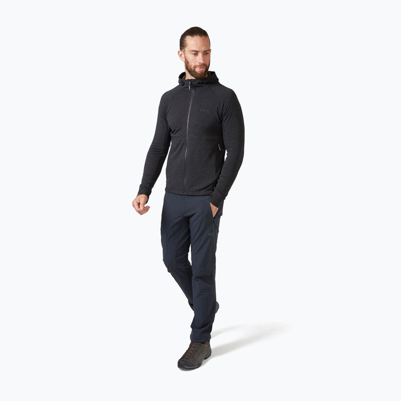 Pánská treková mikina Rab Nexus Hoody černá QFF-70 3