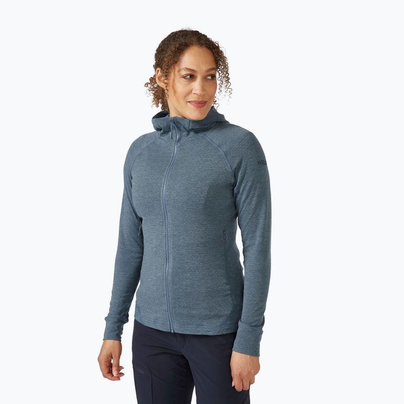 Dámská cyklistická mikina Rab Nexus Hoody modrý QFF-71