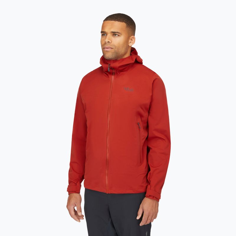 Pánská nepromokavá bunda Rab Kinetic 2.0 Tuscan Red 4