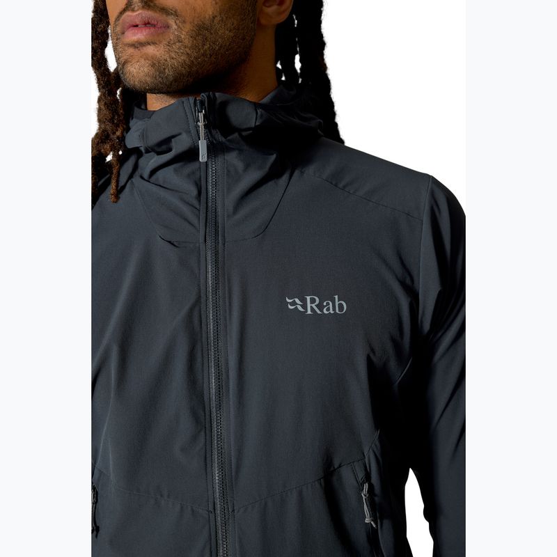 Pánská softshellová bunda Rab Borealis Hoody beluga 3