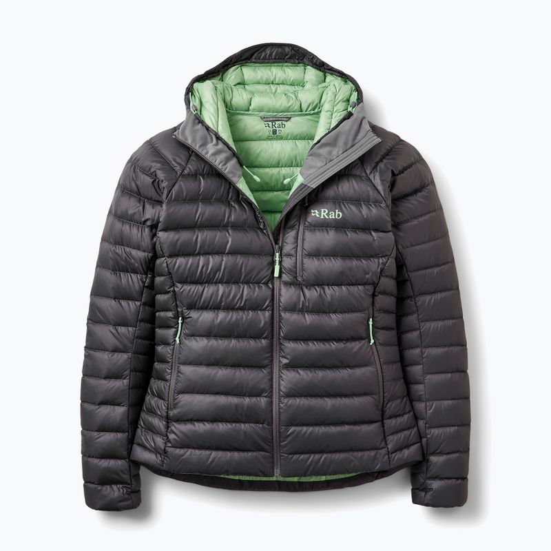 Dámská péřová bunda Rab Microlight Alpine Hoody graphene 4