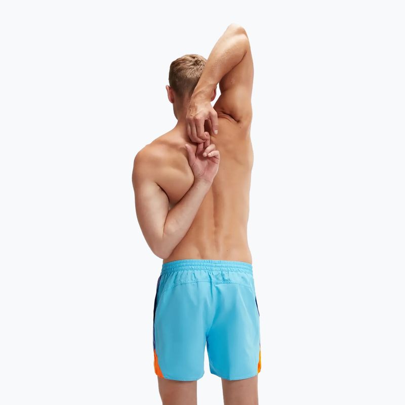 Speedo Hyperboom Splice 16" pánské plavecké šortky picton blue/true cobalt/mandarin peel 3