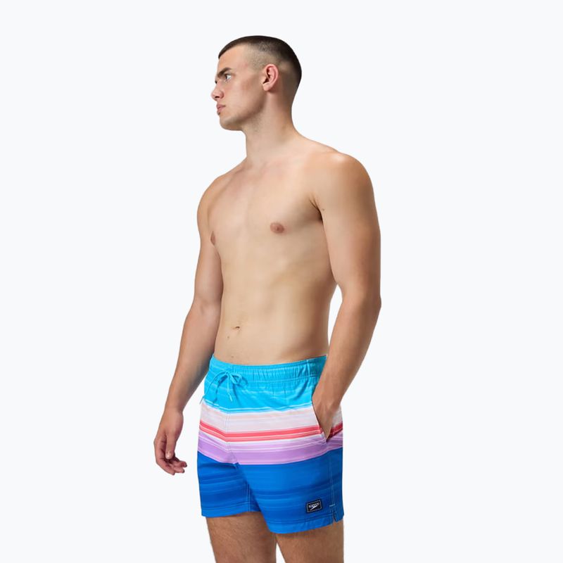 Pánské koupací šortky Speedo Printed Redondo Edge Volley 16" turkish sea 5