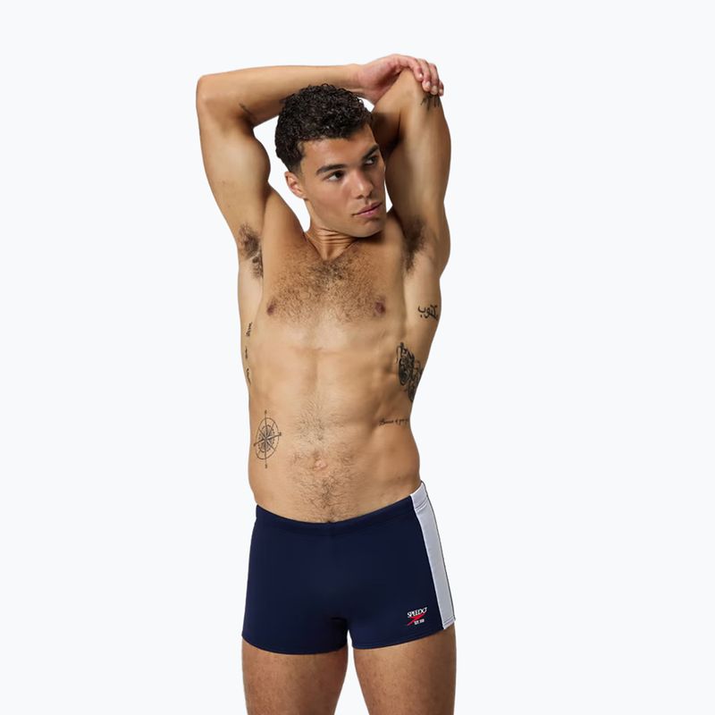 Pánské plavecké boxerky Speedo Colorblock Square Leg peacot 7