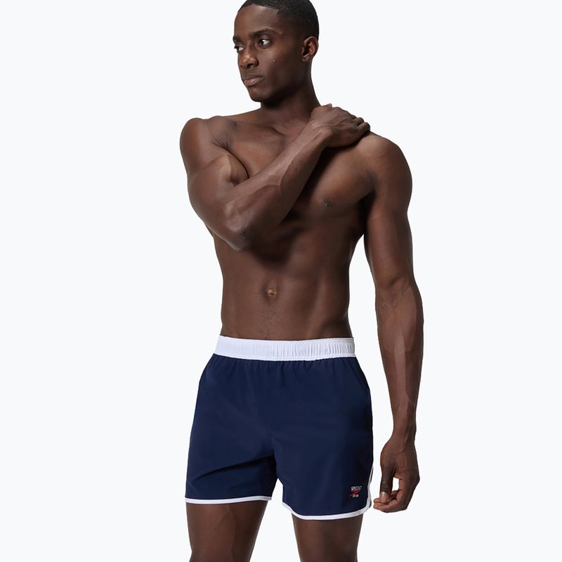 Pánské plavkové šortky Speedo Jetstream Retro Logo Volley 16" peacoat 4