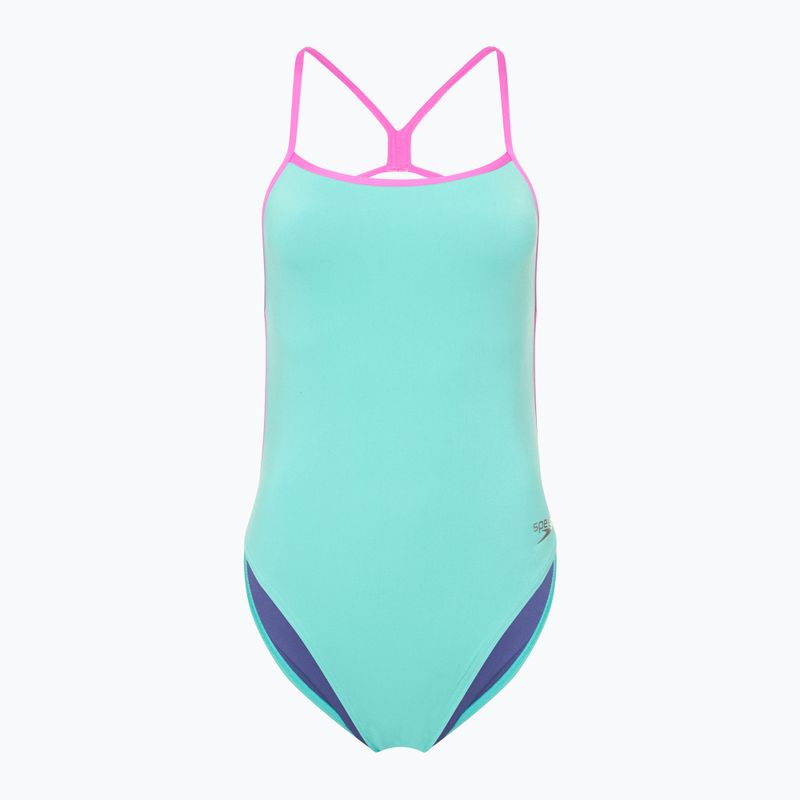 Dámské jednodílné plavky Speedo Solid Vback arctic glass