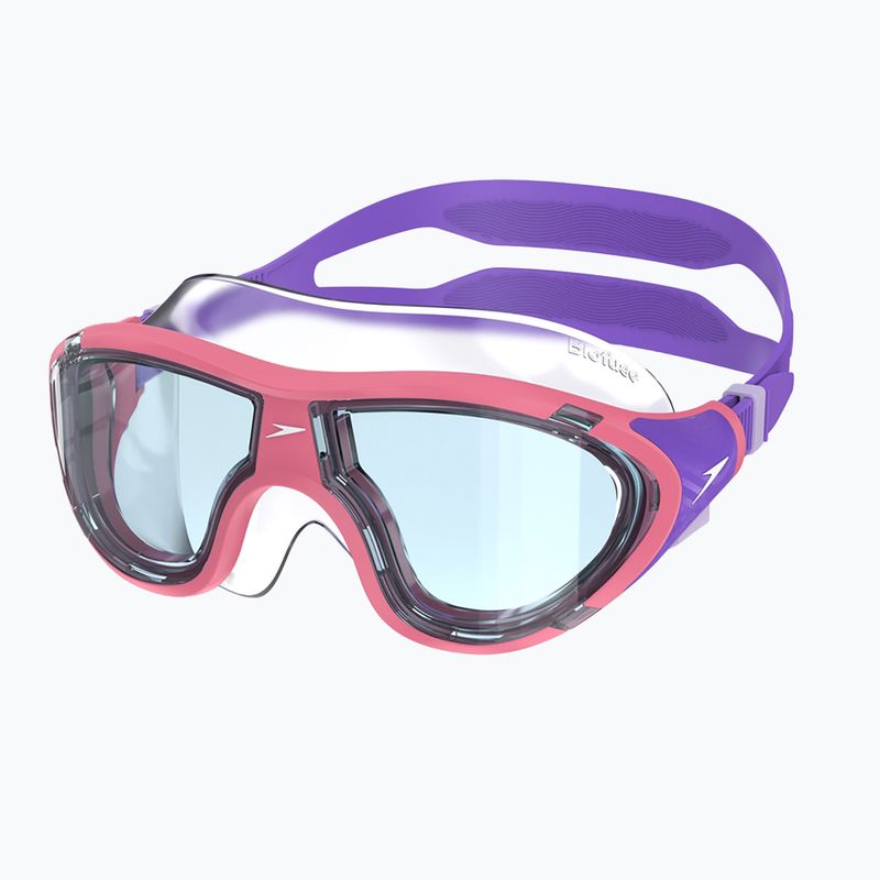 Plavecká maska dziecięce Speedo Biofuse 2.0 pink lemonade / steel