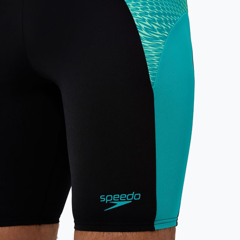 Pánské plavecké jammery Speedo Endurance+ MAX Splice Jammer black/turquoise gem 7