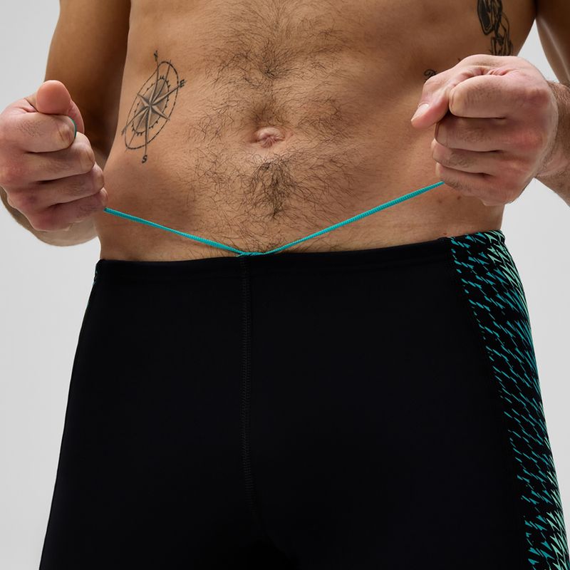 Pánské plavecké jammery Speedo Endurance+ Tech Panel Jammer black/turquoise gem 4