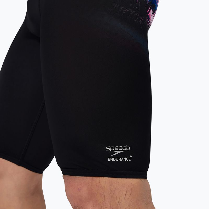 Pánské plavecké jammery Speedo Placement Printed electro static/black 6