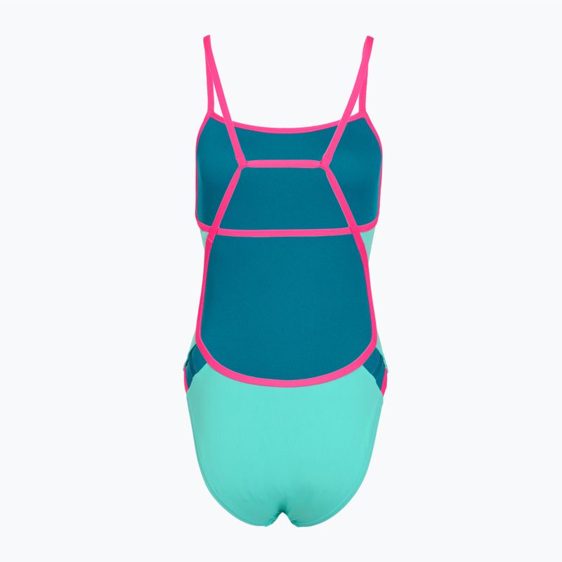 Dámské jednodílné plavky Speedo Solid Tri aqua breeze 2