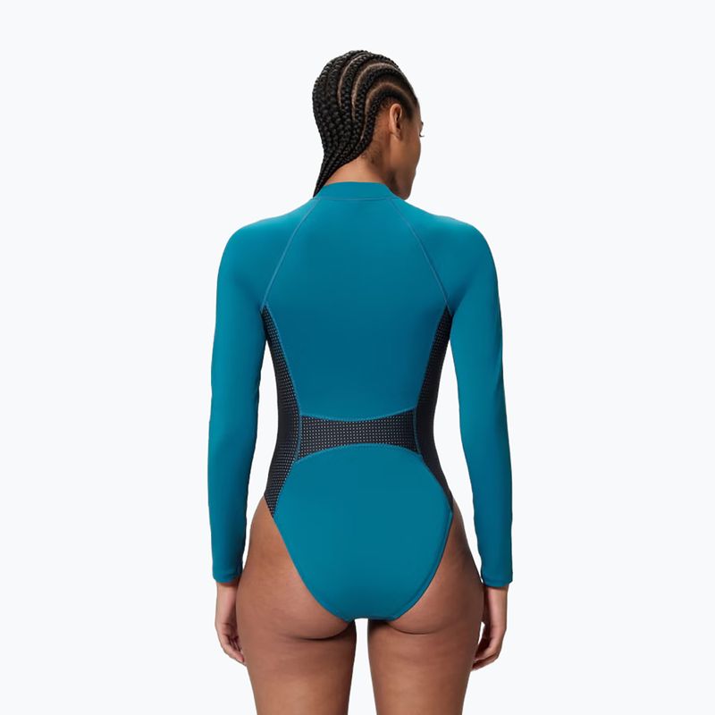 Dámské jednodílné plavky Speedo Scuba Flex Zip border blue/black 2