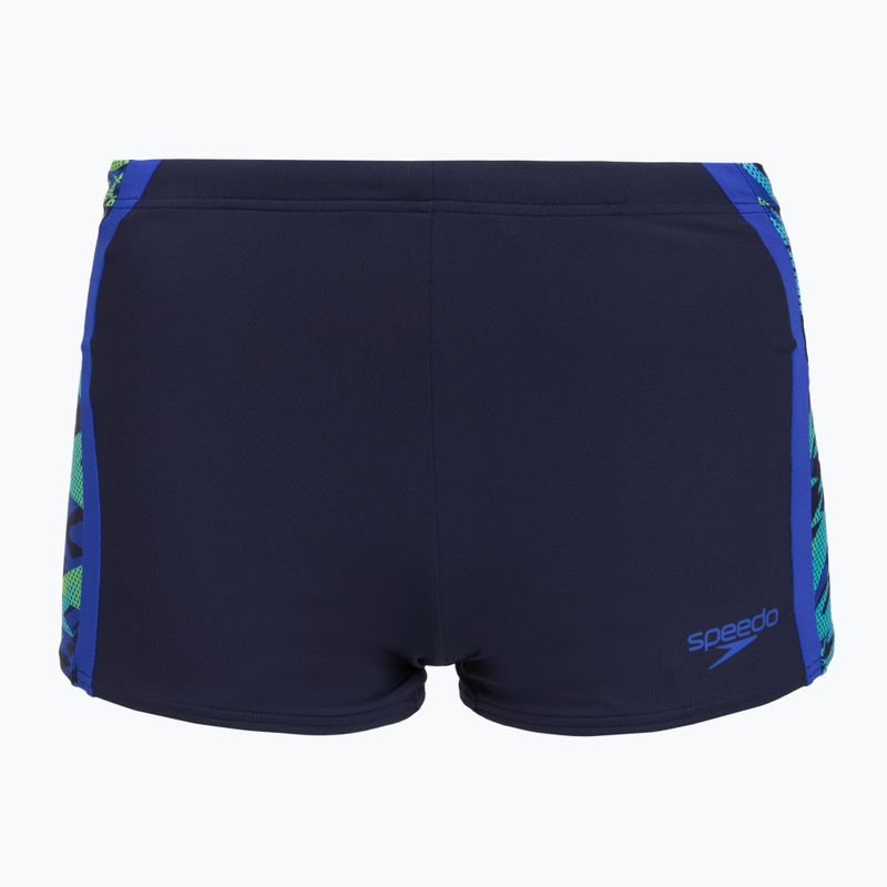 Pánské plavky boxerky Speedo Hyperboom Splice Aquashort peacoat/deep sapphire