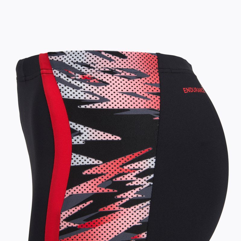 Plavecké boxerky Speedo Hyperboom Splice Aquashort anthracite/high risk red 3