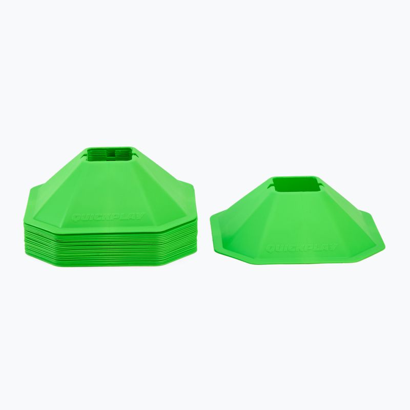 Tréninkové kužely QuickPlay Training Cones 20 szt. green