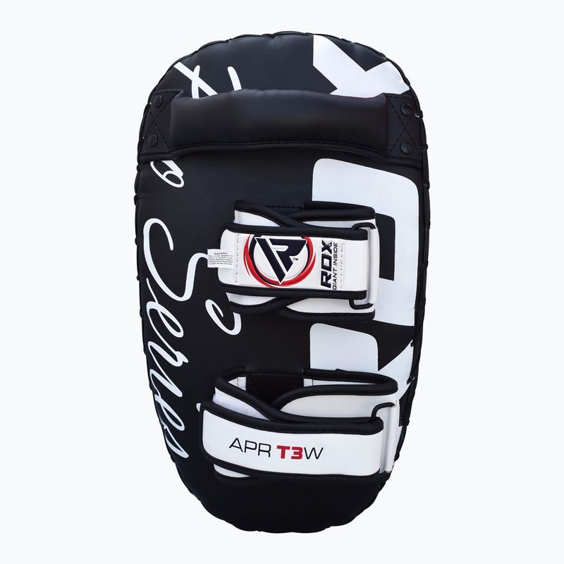 Boxerská lapa RDX T3 Muay Thai Training Shield Kick Pads white/black 3
