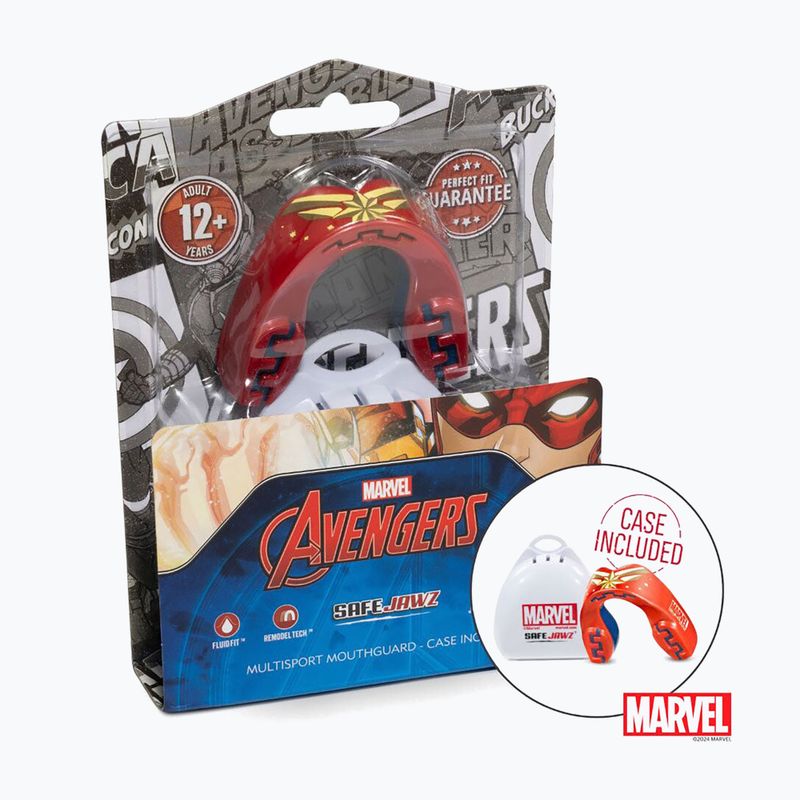 Chránič čelisti SAFEJAWZ Marvel Captain Marvel red 2