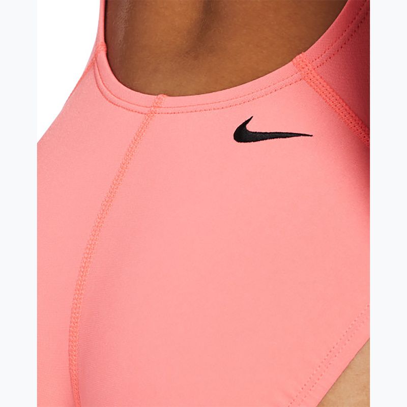 Dámské jednodílné plavky Nike Hydrastrong 3D Swoosh Fastback hot punch 8