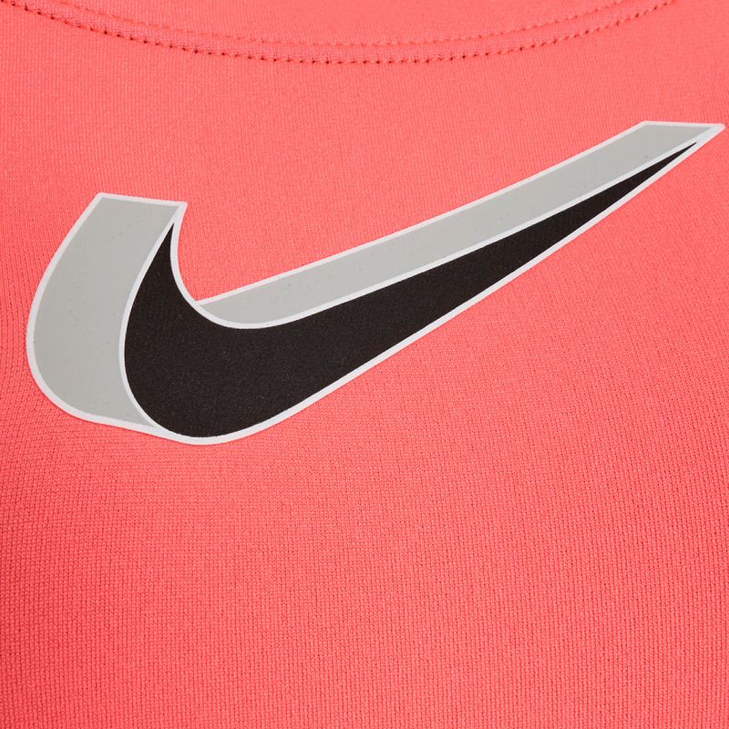 Dámské jednodílné plavky Nike Hydrastrong 3D Swoosh Fastback hot punch 3