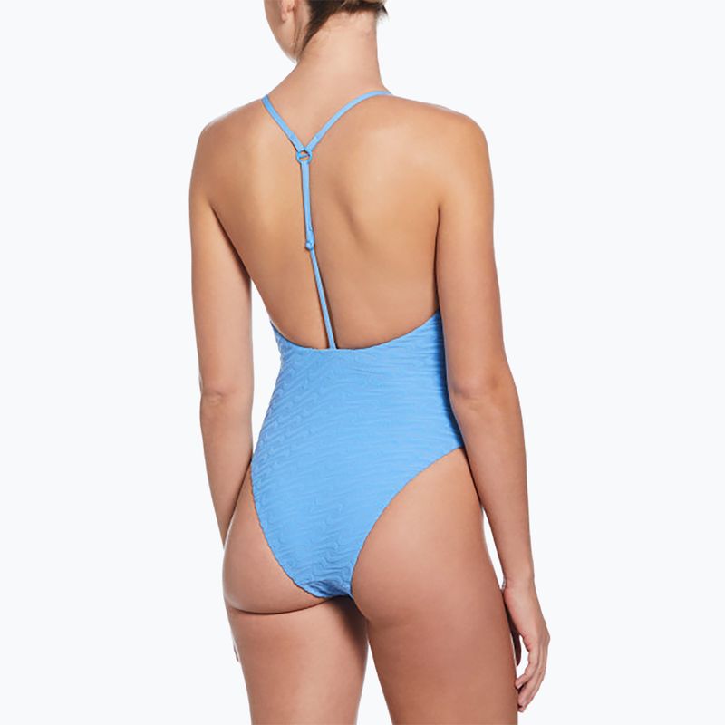 Dámské jednodílné plavky Nike Swoosh Link Y-Back university blue 6