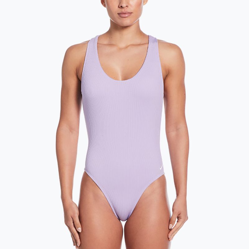 Dámské jednodílné plavky Nike Elevated Essential Crossback hydrangeas 4