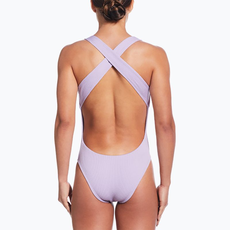 Dámské jednodílné plavky Nike Elevated Essential Crossback hydrangeas 6