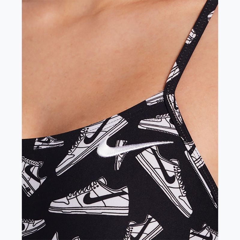 Dámské jednodílné plavky Nike Hydrastrong Cutout jet black 7