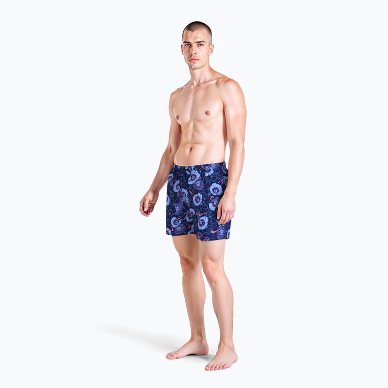 Pánské plavkové šortky Nike Multi Poppy Print 5" Volley midnight navy 6