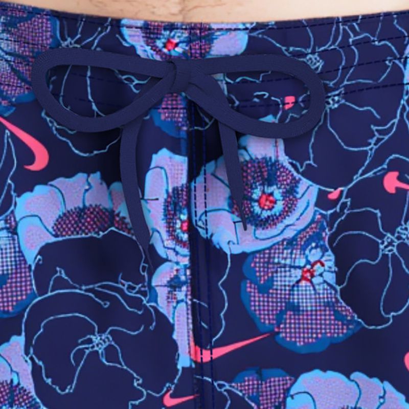 Pánské plavkové šortky Nike Multi Poppy Print 5" Volley midnight navy 8