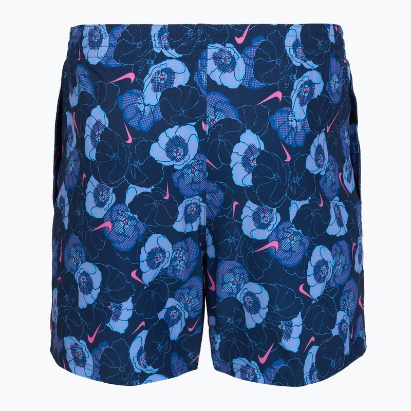 Pánské plavkové šortky Nike Multi Poppy Print 5" Volley midnight navy 2