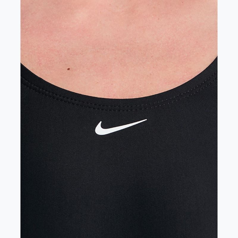 Dámské jednodílné plavky Nike Logo Tape Fastback black 4