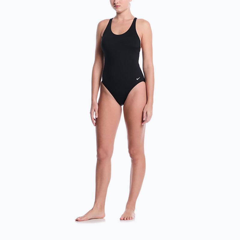 Dámské jednodílné plavky Nike Essential Scoop Neck black 2