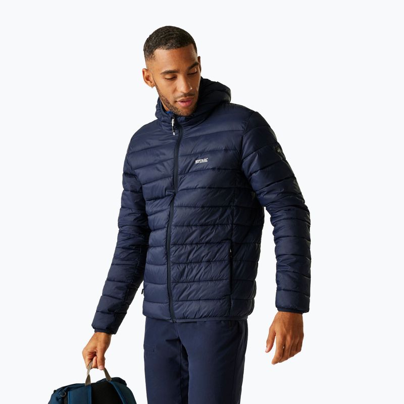 Pánská bunda REGATTA Hooded Marizion black navy/olympian blue