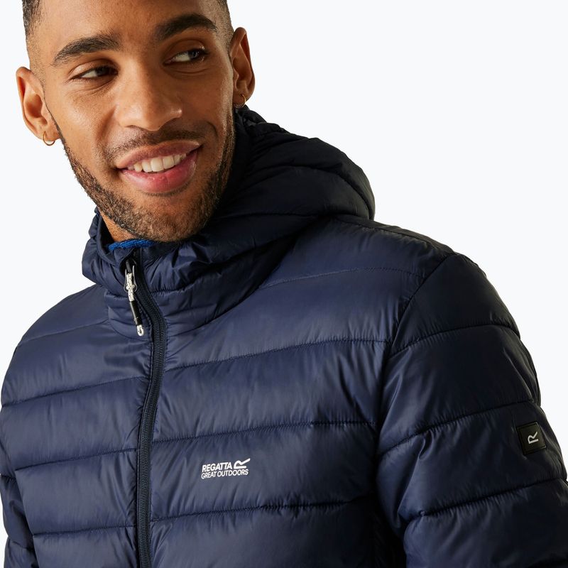 Pánská bunda REGATTA Hooded Marizion black navy/olympian blue 4
