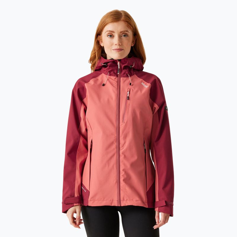 Dámská bunda do deště REGATTA Birchdale mineral red/rumba red