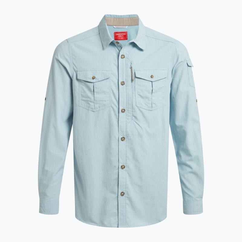 Pánské tričko Craghoppers NosiLife Adventure Long Sleeved III niagara blue 7