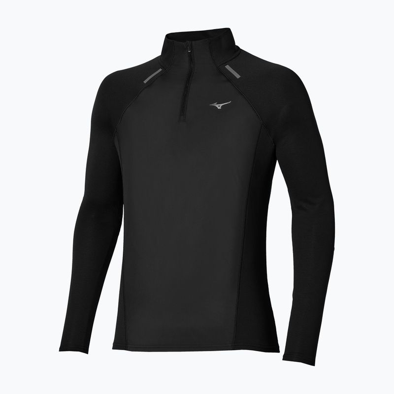 Pánské běžecké tričko Longsleeve Mizuno Active Dryaeroflow Hybrid Long Sleeve Top Black