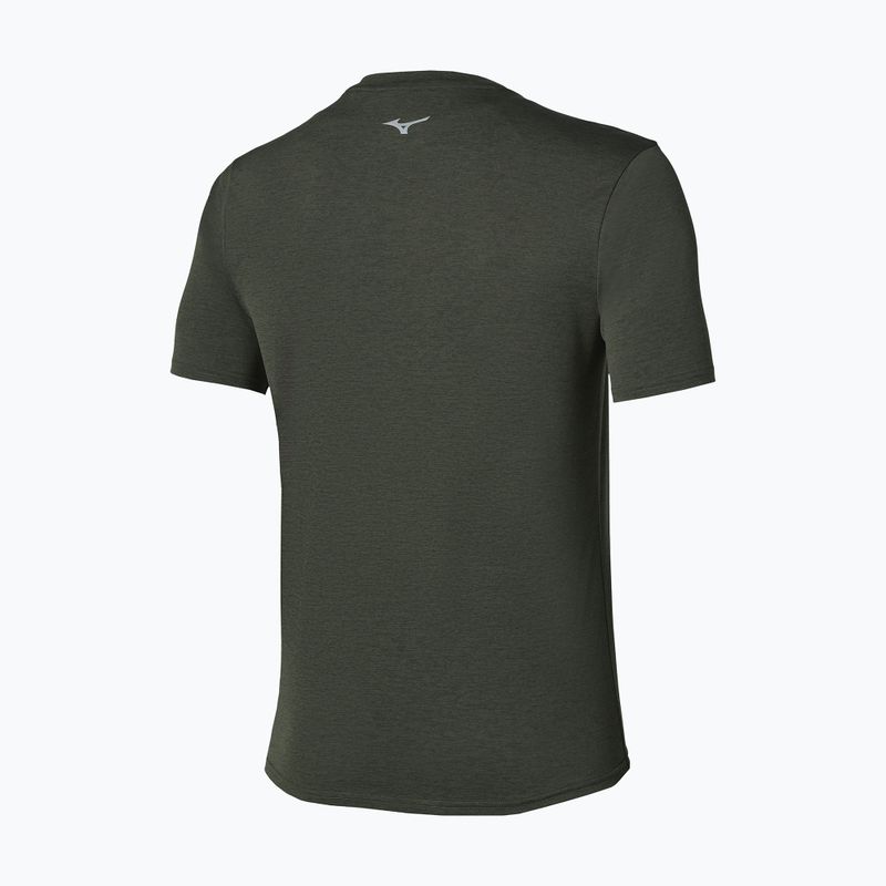 Pánské běžecké tričko Mizuno Core Impulse Short Sleeve Tee forest night 2