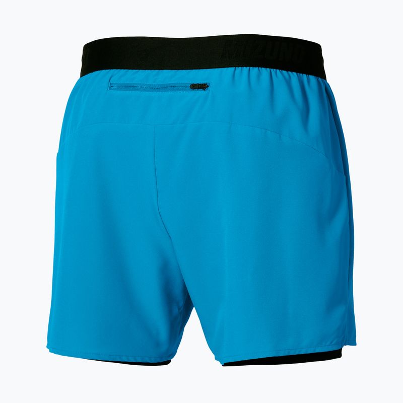 Pánské běžecké šortky Mizuno Core 5.5 Inches 2In1 blue jewel 2