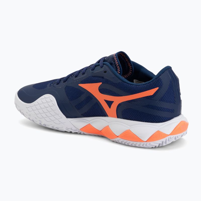 Pánské tenisové boty Mizuno Wave Enforce Tour 2 CC beacon blue/white/lava orange 3